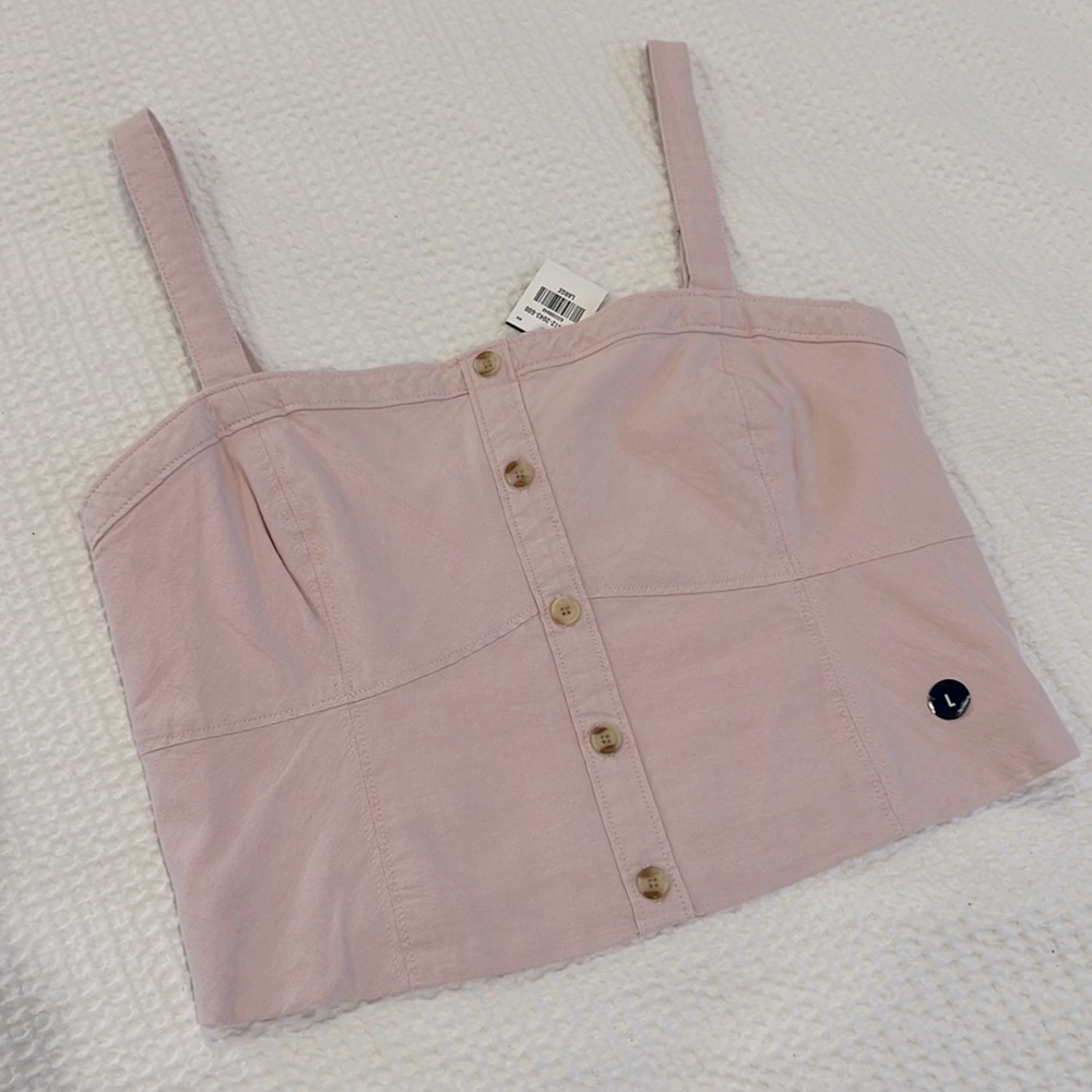 Light pink Abercrombie & Fitch crop top - size Large